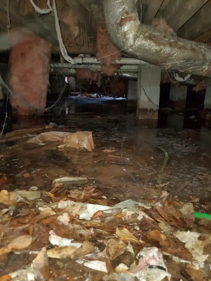 Crawl space flood assessment for Commercial Water Damage Restoration in Palmetto