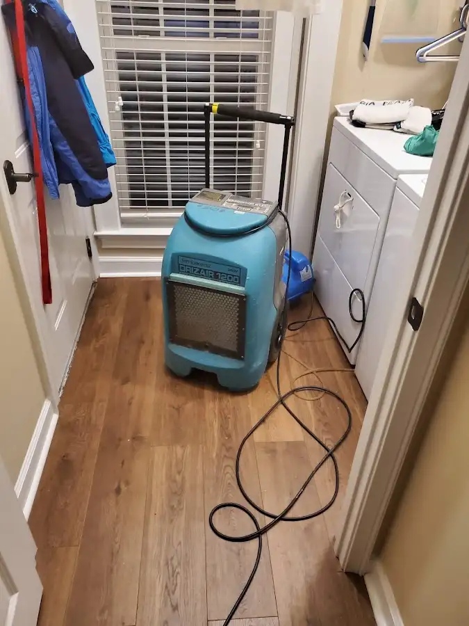 Commercial dehumidifier deployed for Flood Damage Cleanup in Palmetto